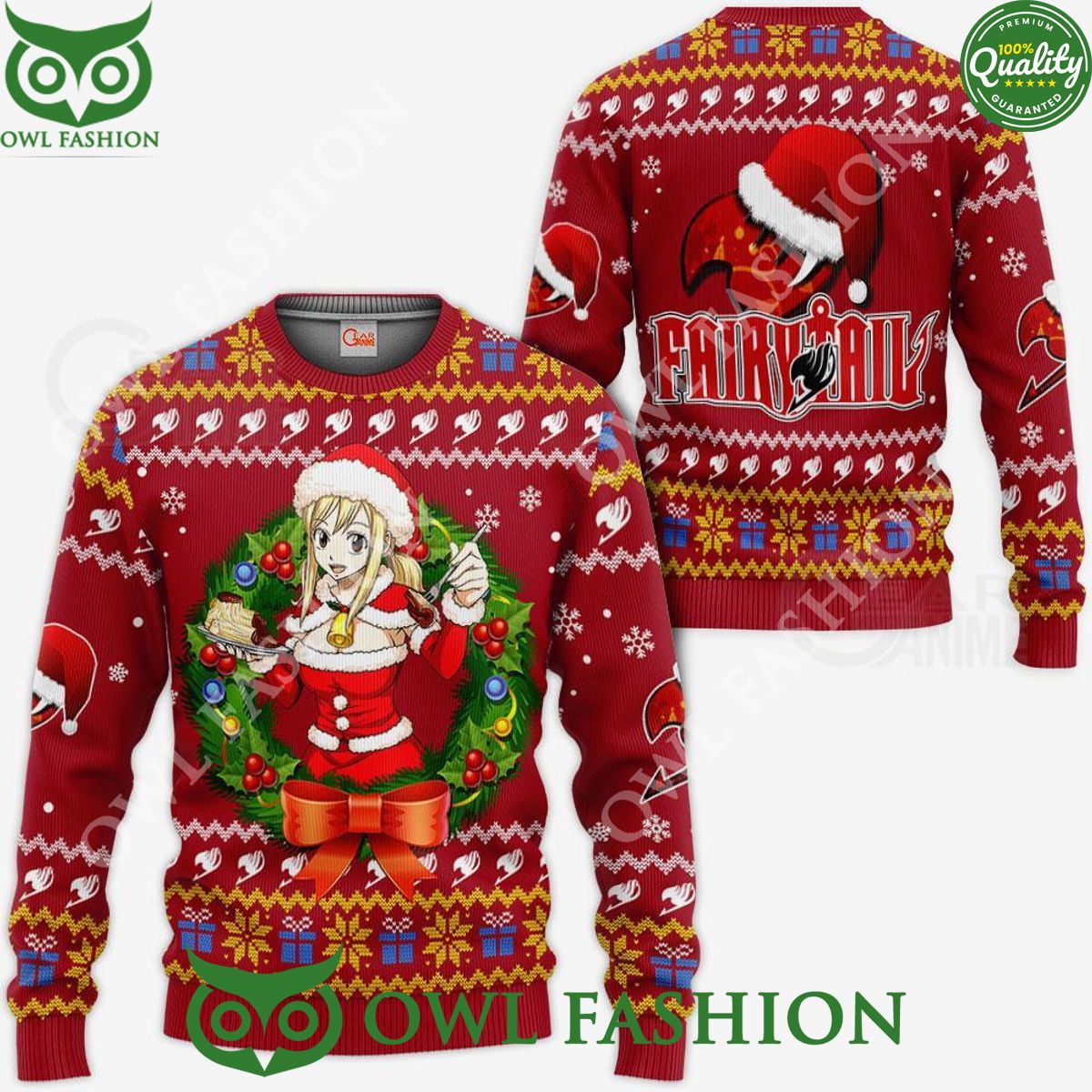 Lucy Heartfilia Ugly Christmas Sweater Xmas Jumper