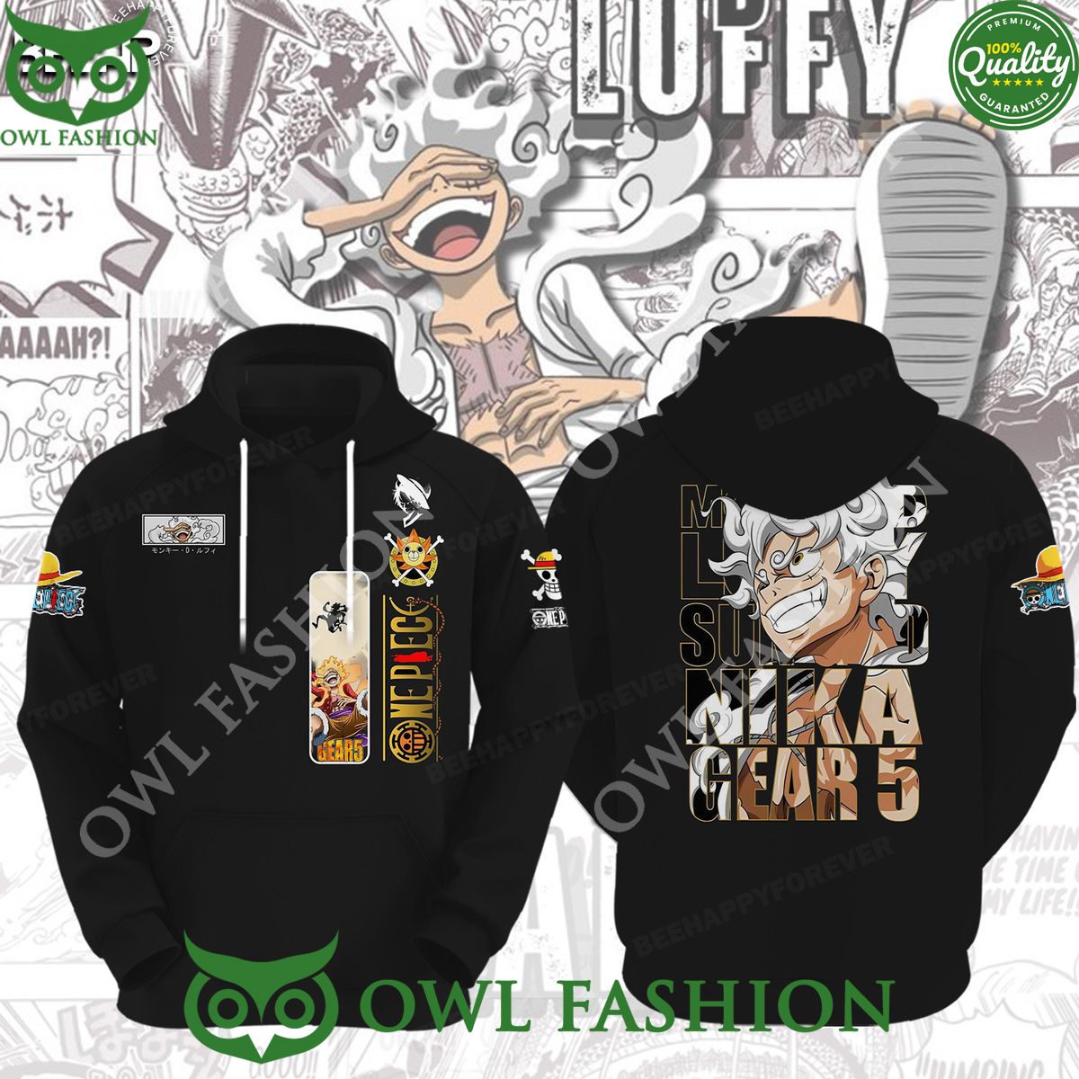 Luffy Gear 5 Nika One Piece 2d hoodie