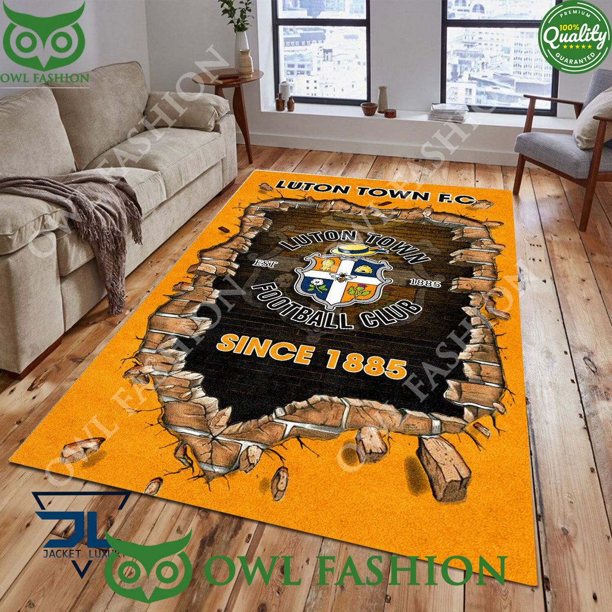 Luton Town F.C 1877 Premier League Living Room Carpet
