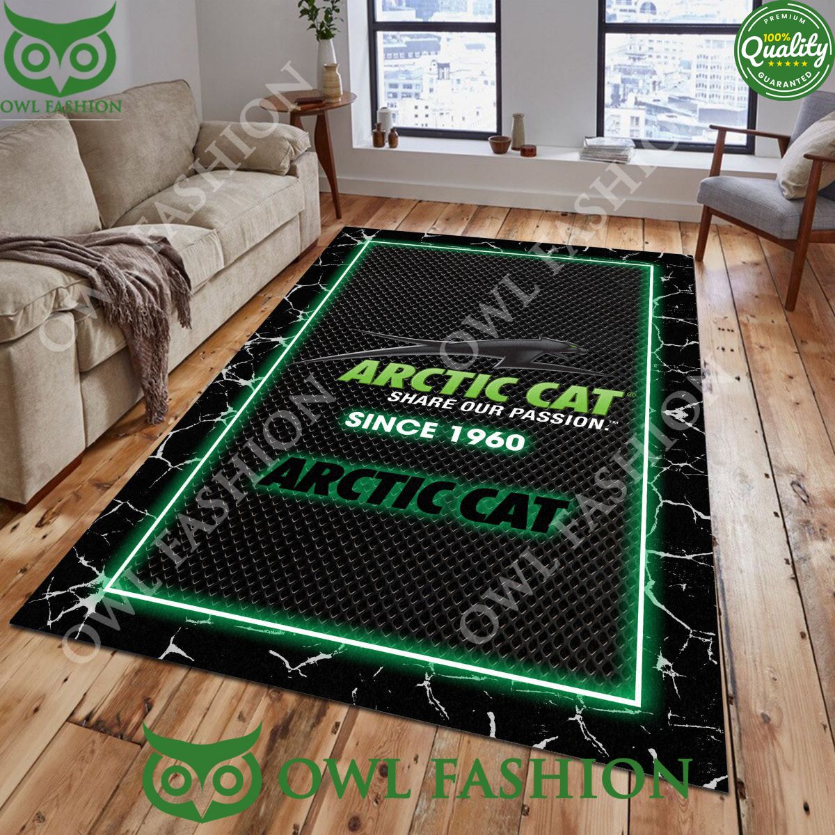Luxury Motor Brand Arctic Cat Living Room Carpet Rug