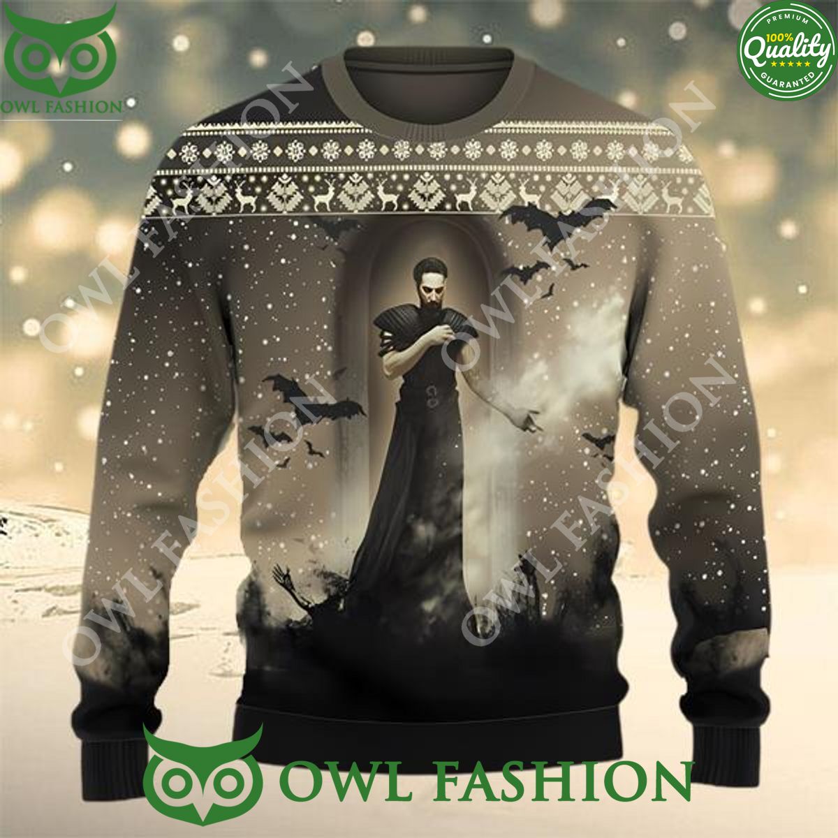 Magic The Gathering Count Dracula Ugly Sweater Christmas Jumper