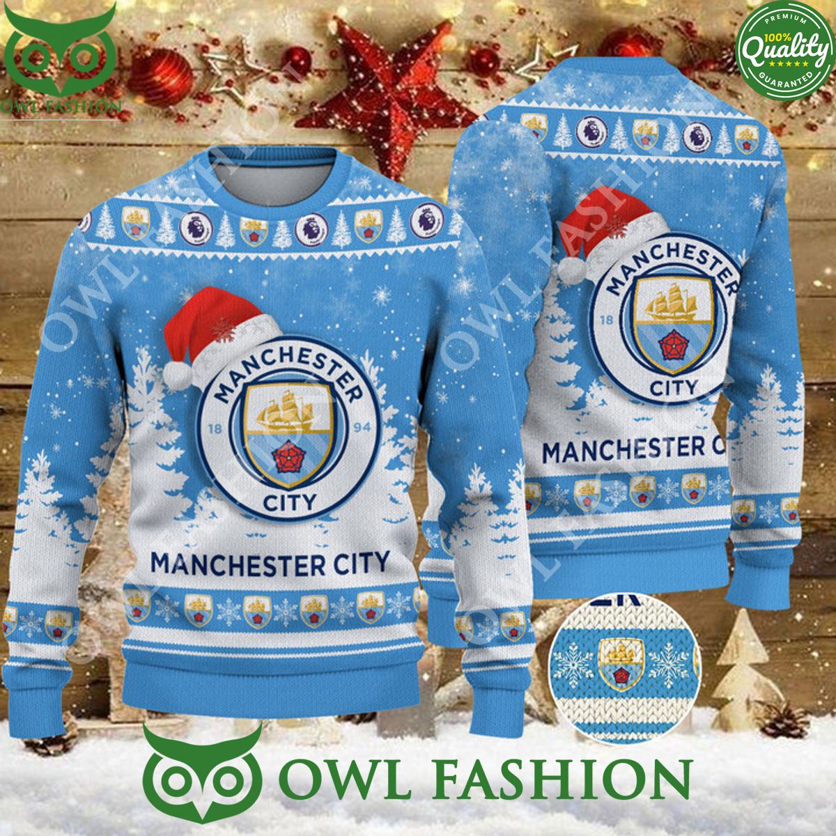 Manchester City EPL Champion 2024 Limited Ugly Sweater