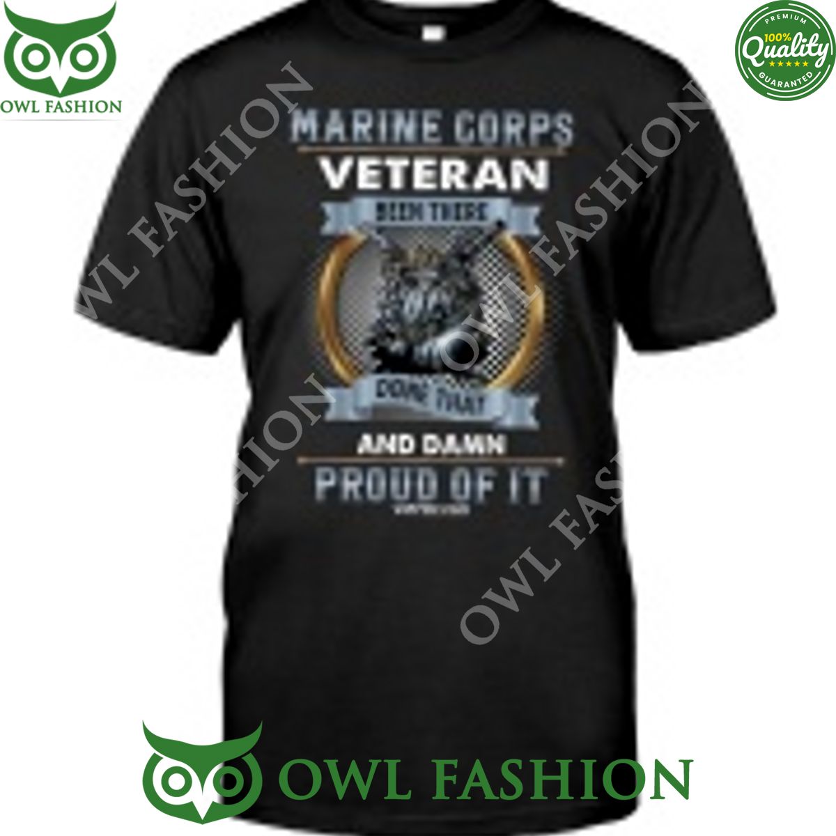 Marine Corps Veteran Been there done that damn proud of it t shirt trending