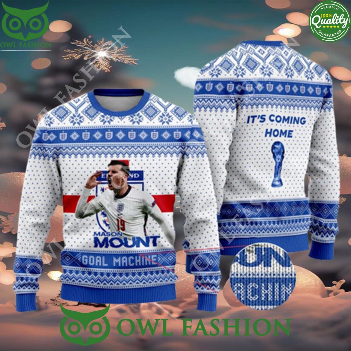 Mason Mount Coming Home FiFa World Cup Qatar 2022 Ugly Sweater
