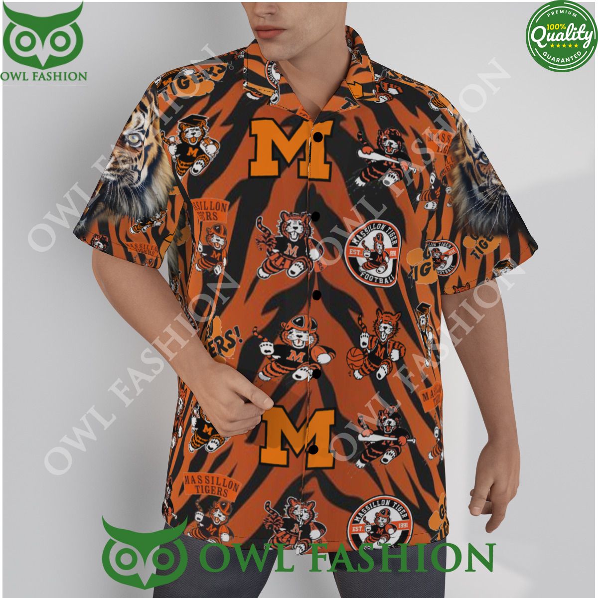 Massillon Tigers Football Ohio League hawaiian shirt