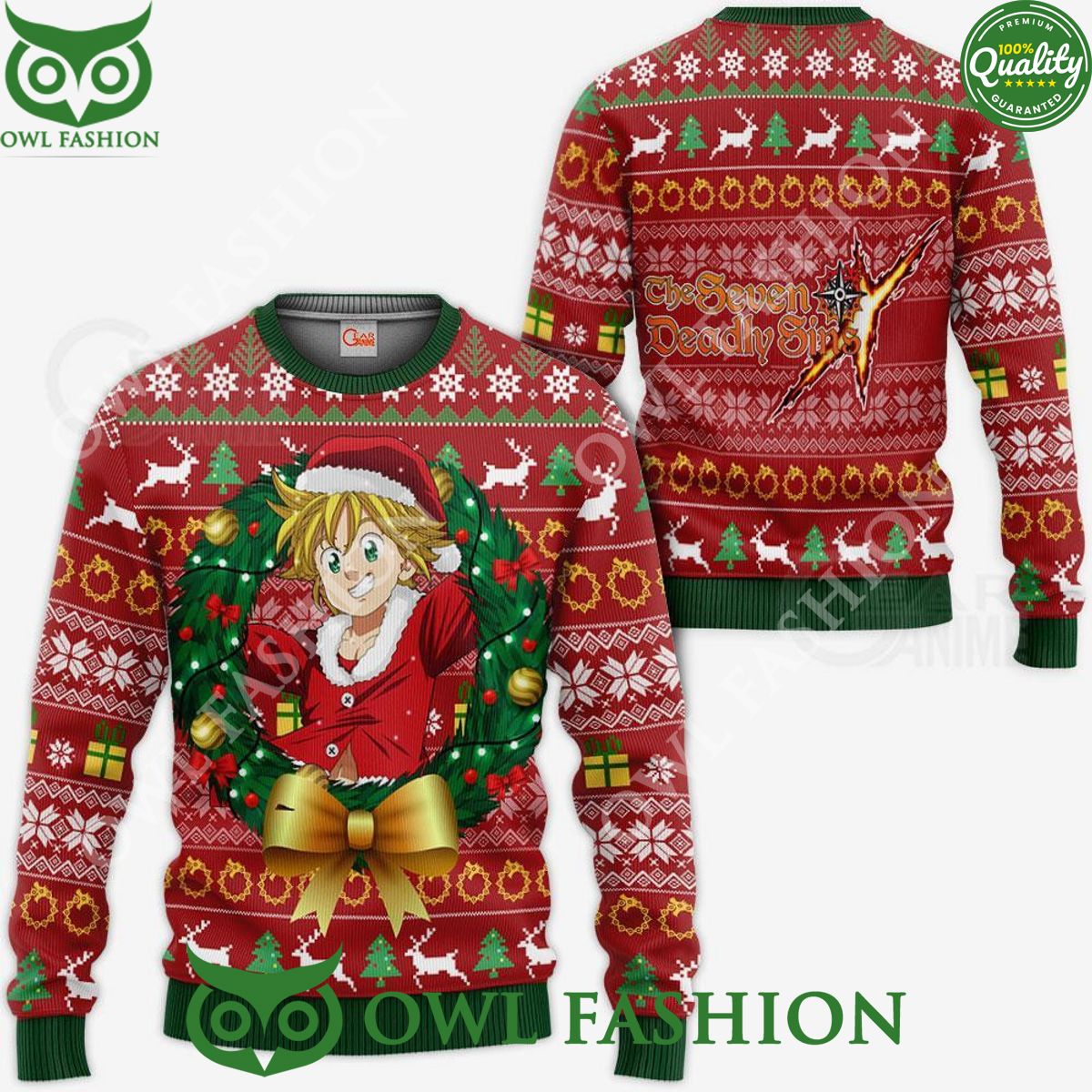 Meliodas Ugly Christmas Sweater Jumper Xmas Gift