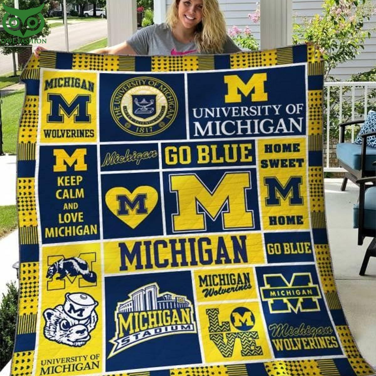 Michigan Wolverines NCAA New Quilt Blanket