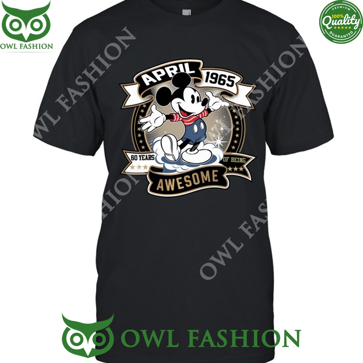 Mickey April 1965 60 years Awesome of being t shirt