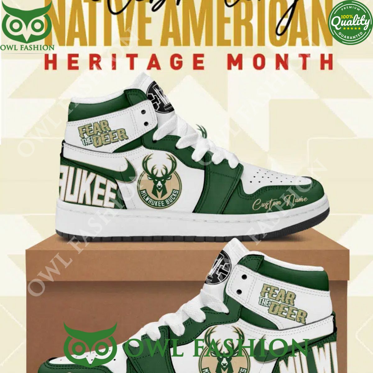 Milwaukee Bucks Celebrating Native America Heritage Month Basketball Air Jordan Sneaker