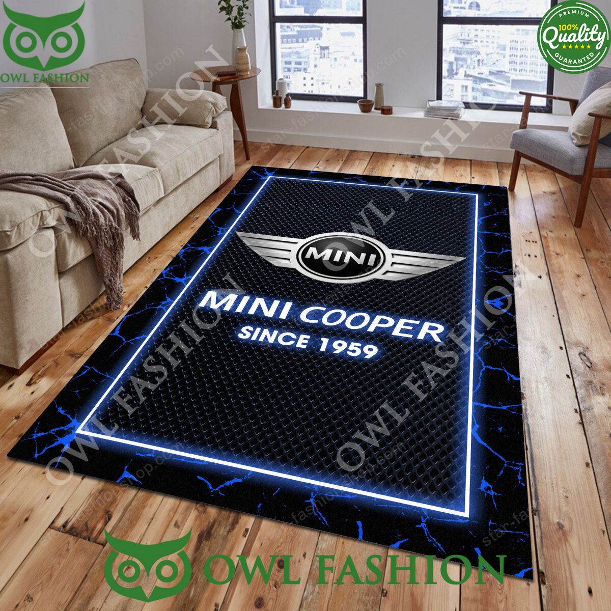 Mini Cooper Car Carpet Rug Living Room 2024