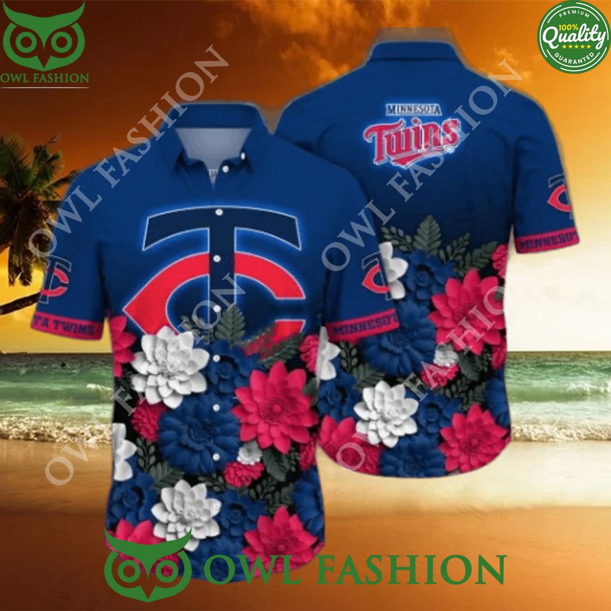 Minnesota Twins MLB Flower Fangift Hawaiian Shirt