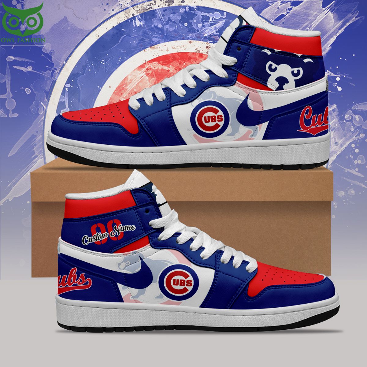 MLB Chicago Cubs Limited Custom Air Jordan High Top