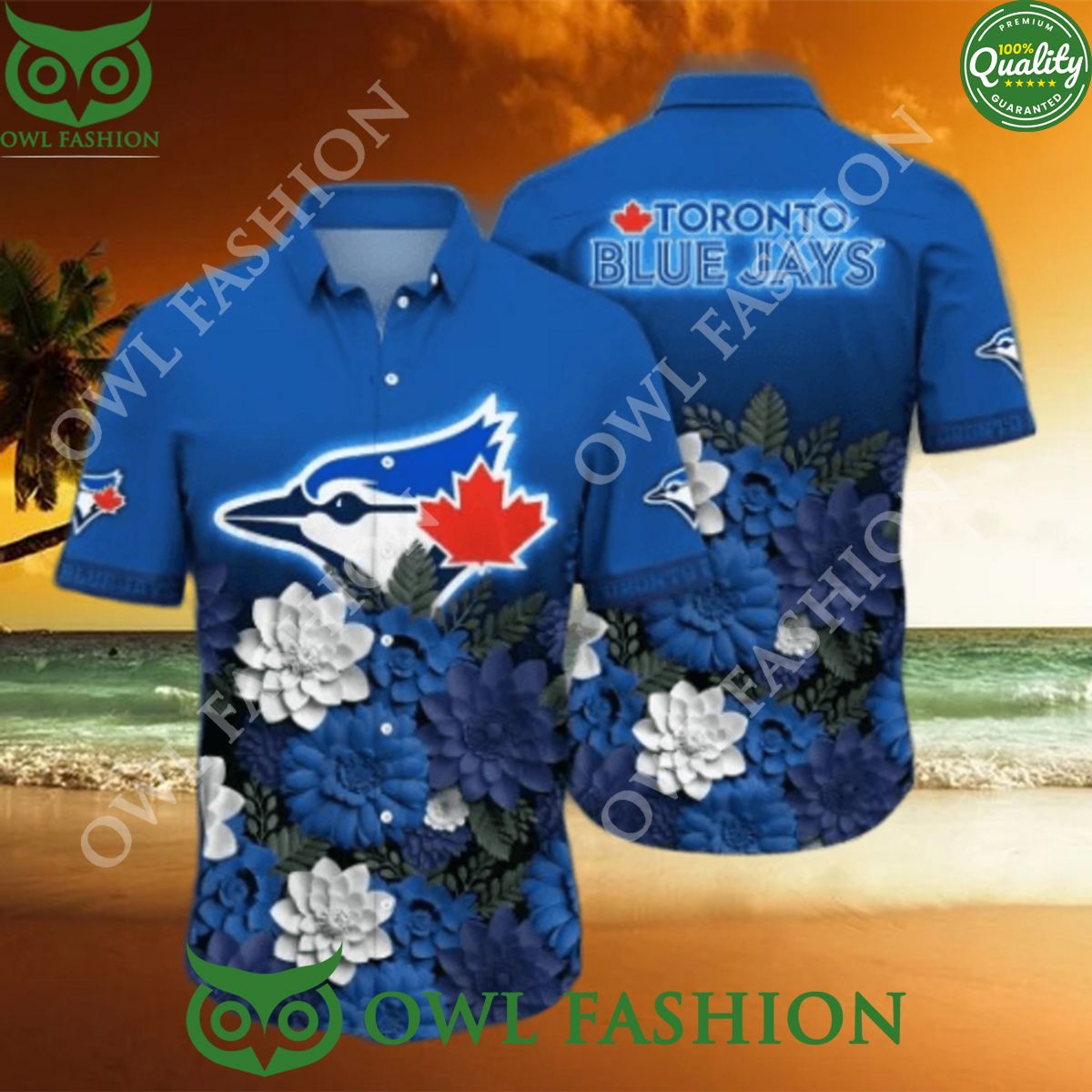 MLB Toronto Blue Jays Flower Summer Hawaiian Shirt
