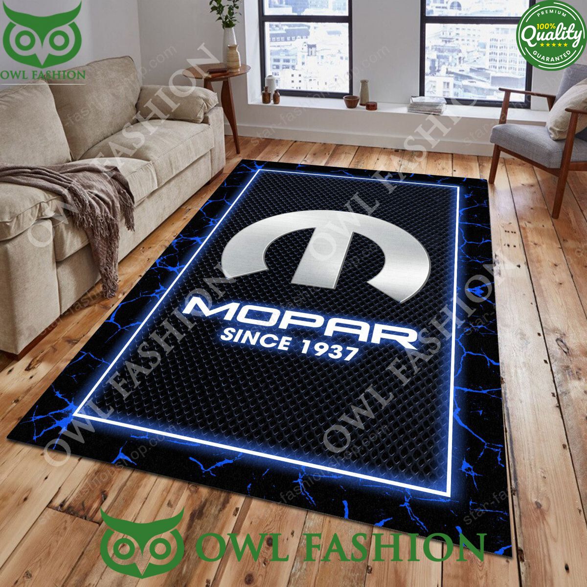 Mopar Home Living Room Lighting Rug Carpet