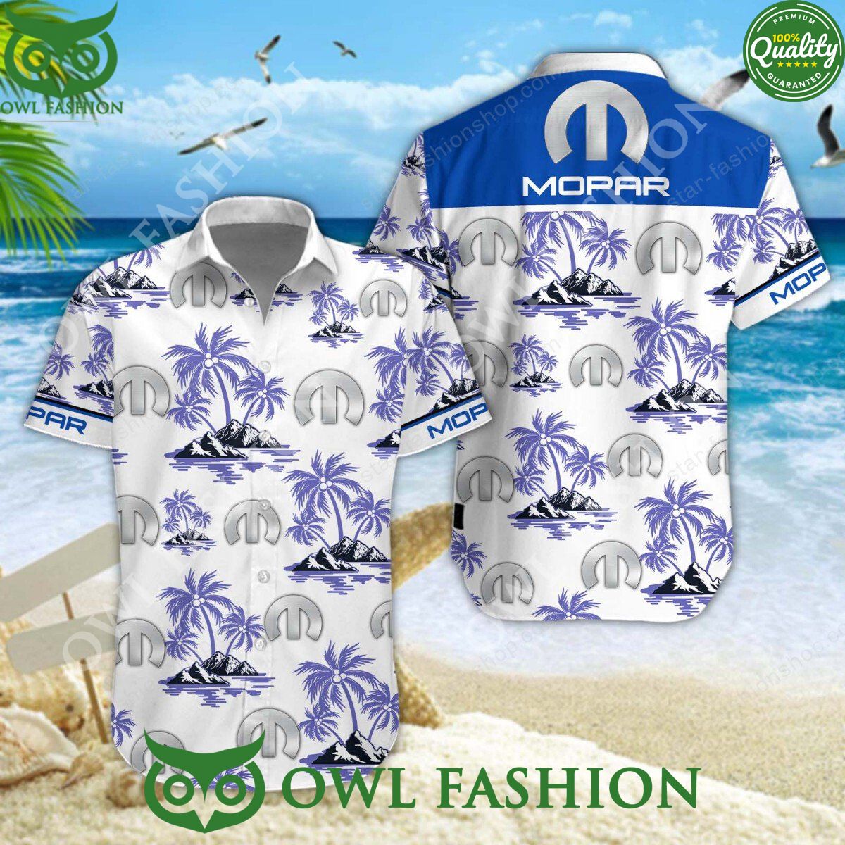 Mopar Luxury Car Manufacturer Limited Hawaiian Shirt Shorts