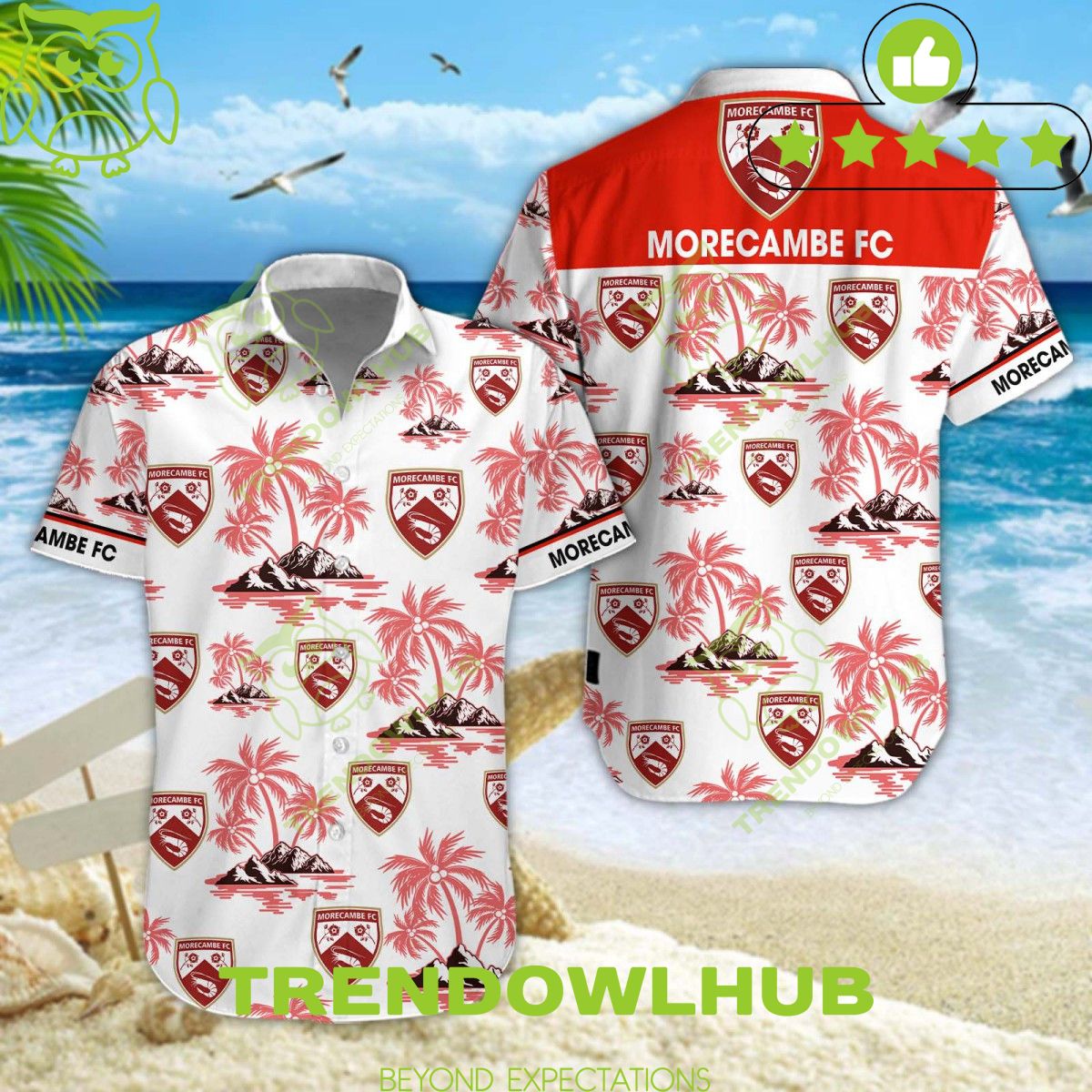 Morecambe EFL League One Beach Vibe Hawaiian Shirt