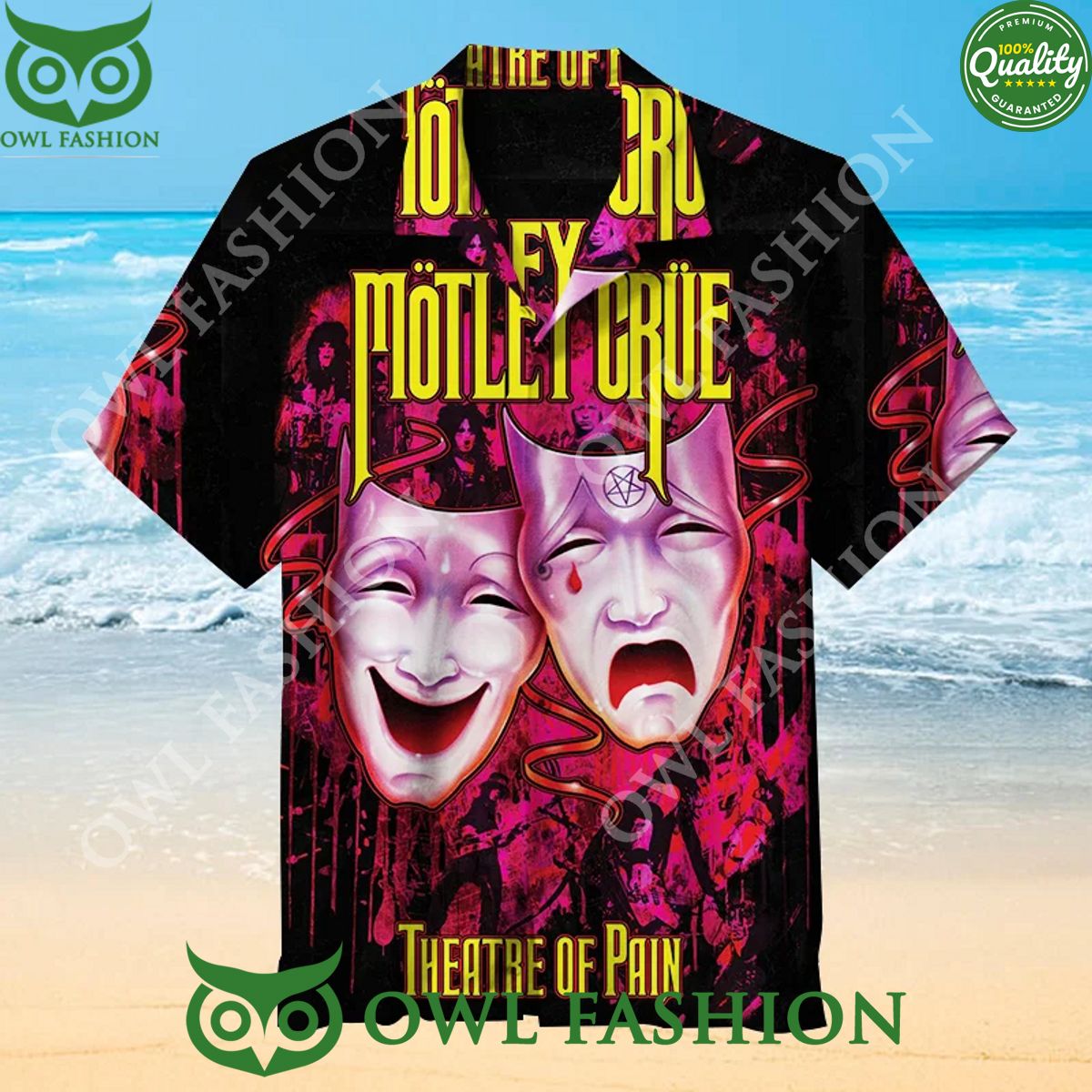 Motley Crue Theatre of pain Rock Band of Hawaiian Shirt