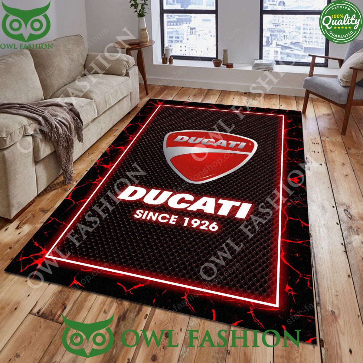 Motorcycle Brand Ducati Trending Design Carpet Rug