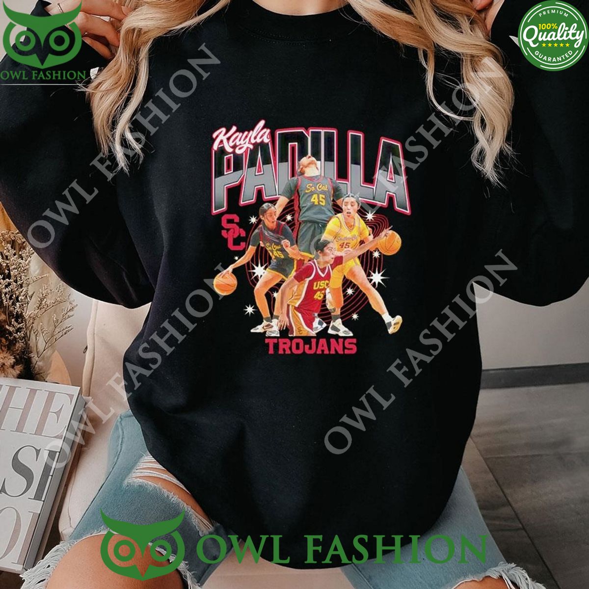Ncaa 2023 2024 Kayla Padilla Usc Trojans Women's Basketball Post Season Sweatshirt