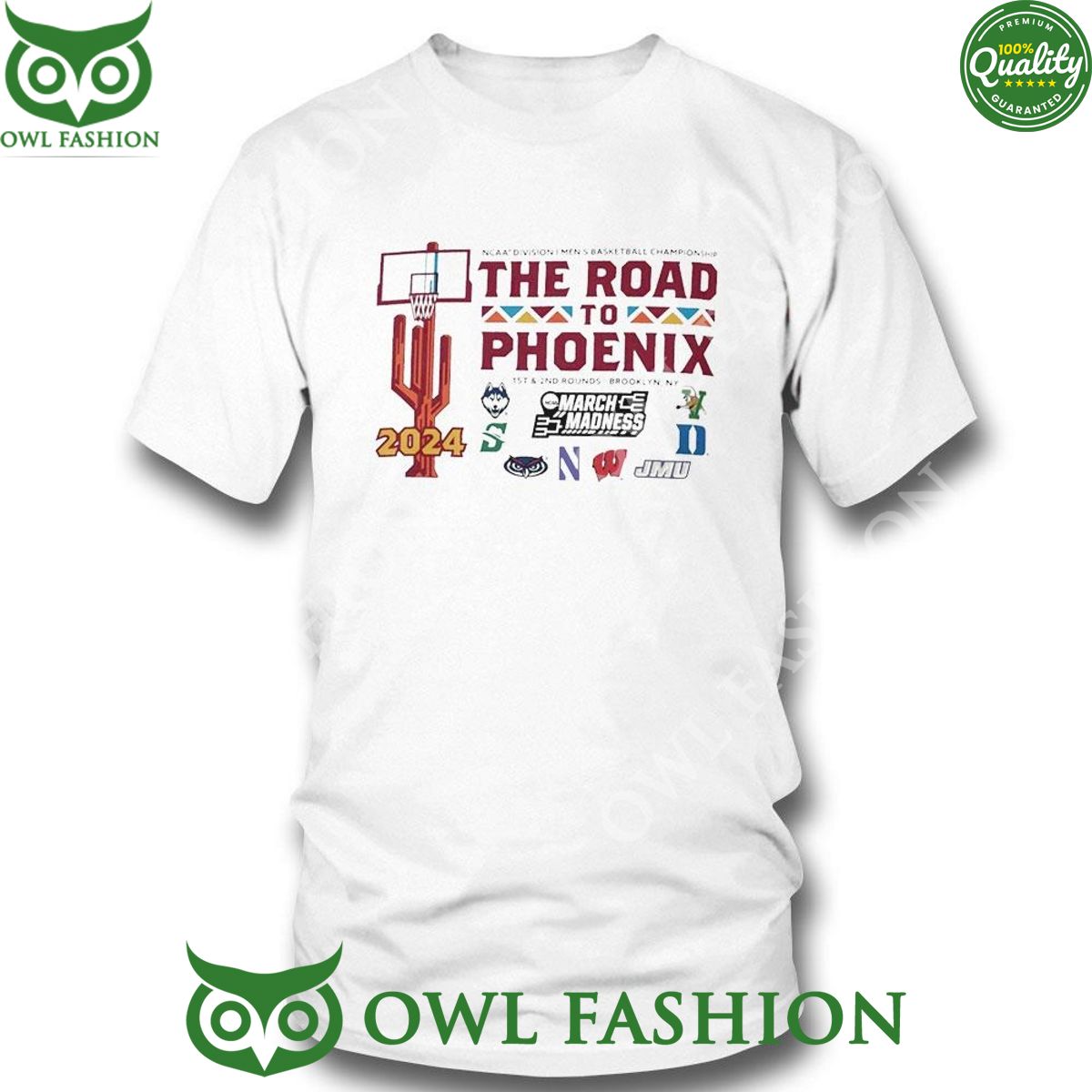 Ncaa Division I Men's Basketball The Road To Phoenix March Madness Logo TShirt