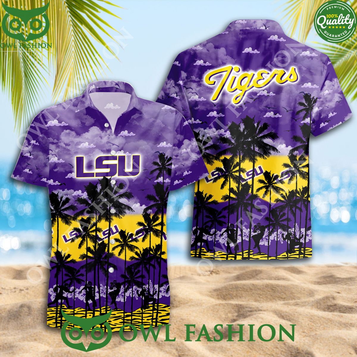NCAA LSU Tigers Fan Designed Summer 2024 Hawaiian Shirt