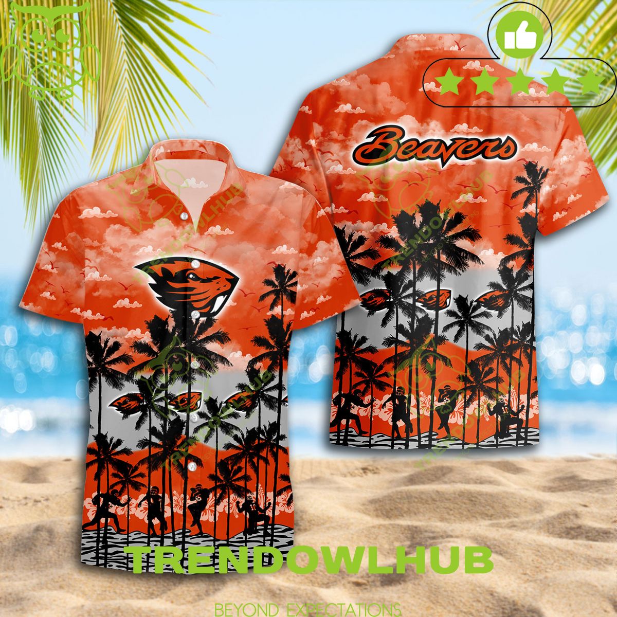 NCAA Oregon State Beavers Hawaiian Shirt Fan Designed Trending Summer 2024