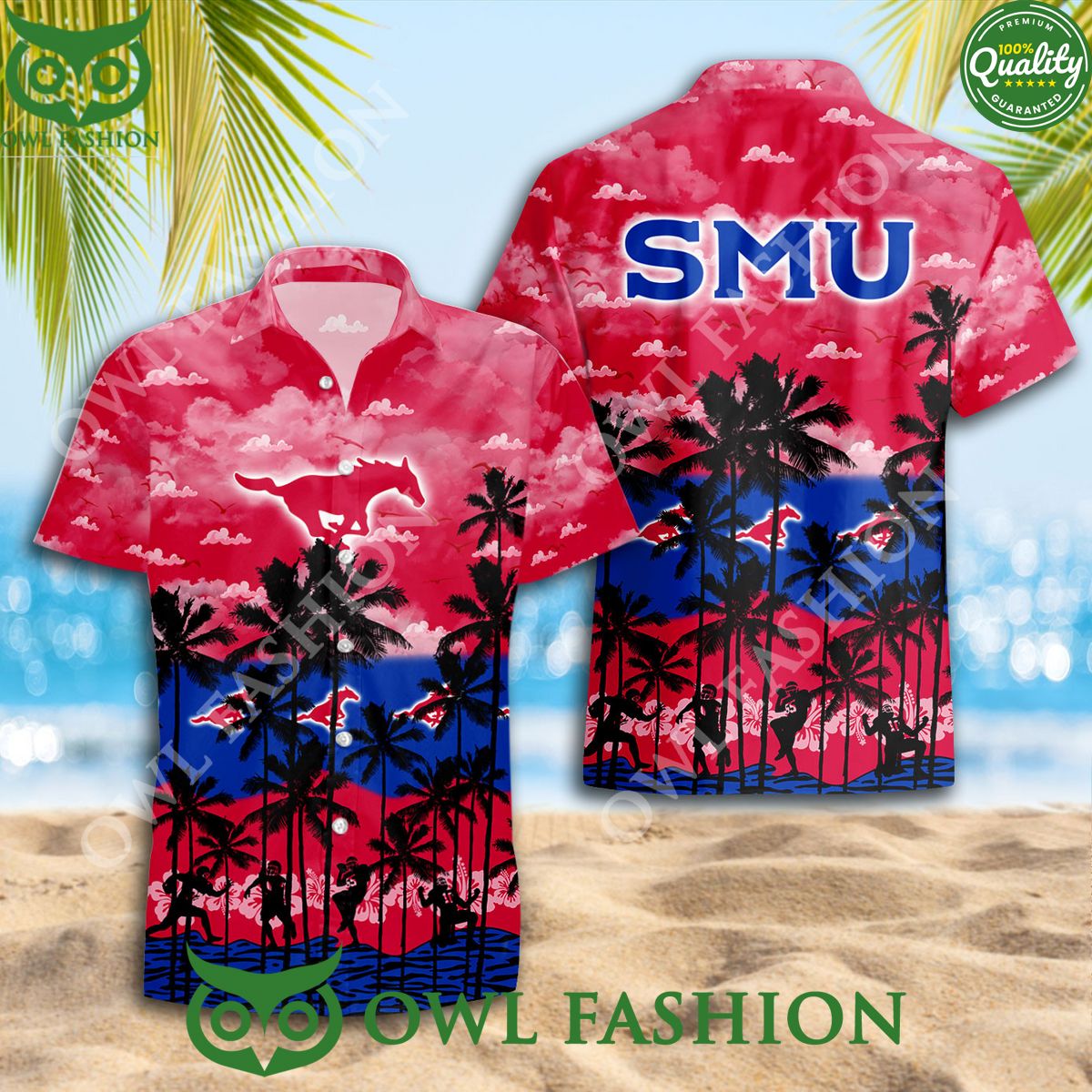 NCAA SMU Mustangs Hawaiian Shirt Special Version Trending Summer 2024