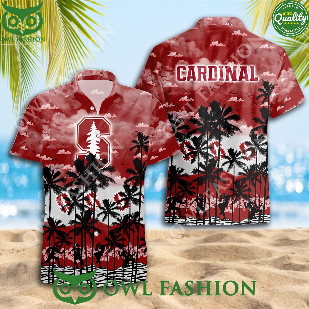 NCAA Stanford Cardinal Hawaiian Shirt Fan Designed Trending Summer 2024