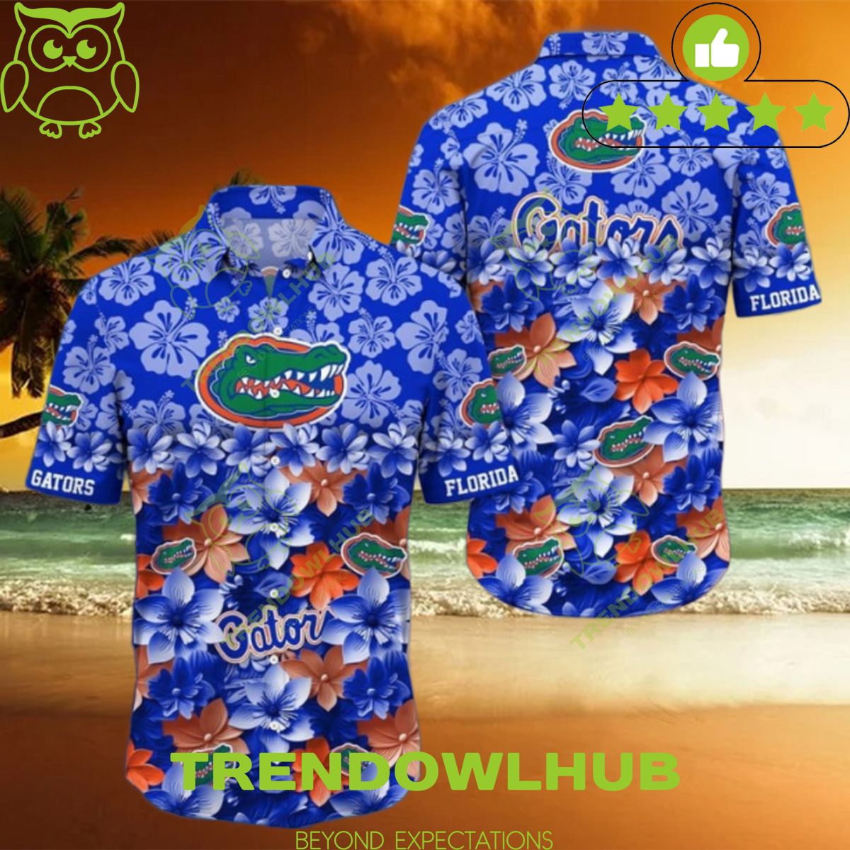 NCAA2 Florida Gators Trending Summer Floral Hawaiian Shirt