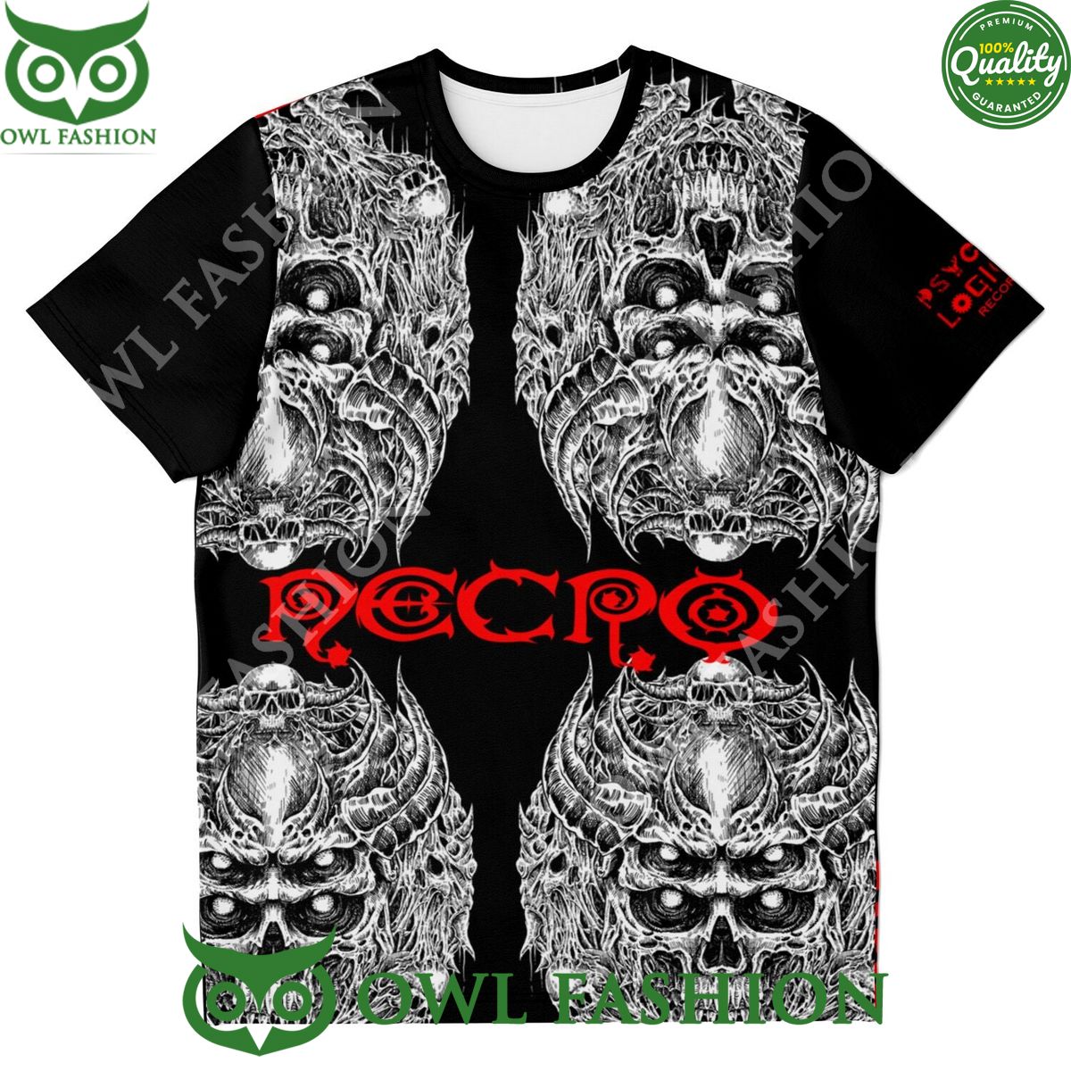 Necro Evil Black AOP T-Shirt