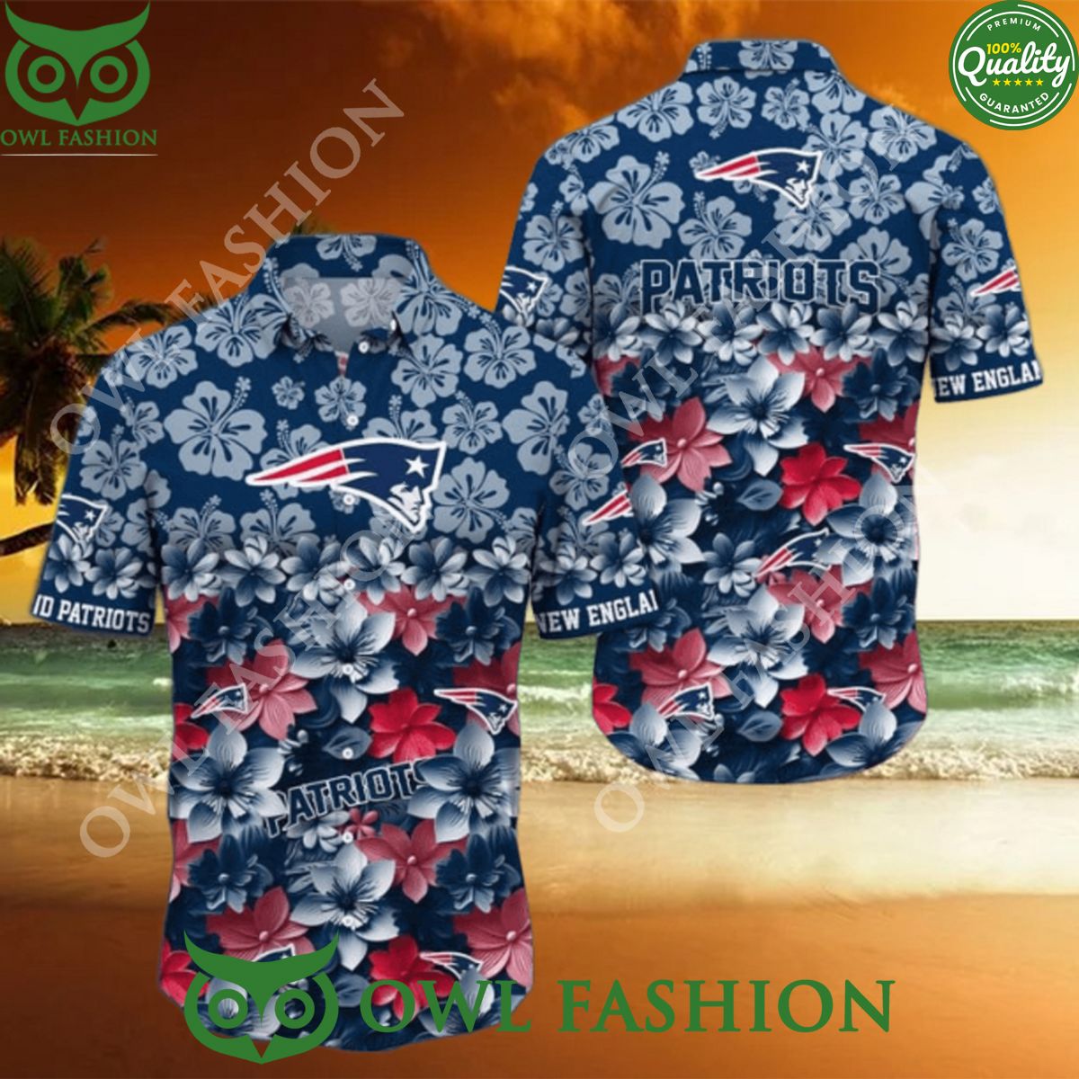 New England Patriots NFL Floral Hawaiian Shirt Trending Summer