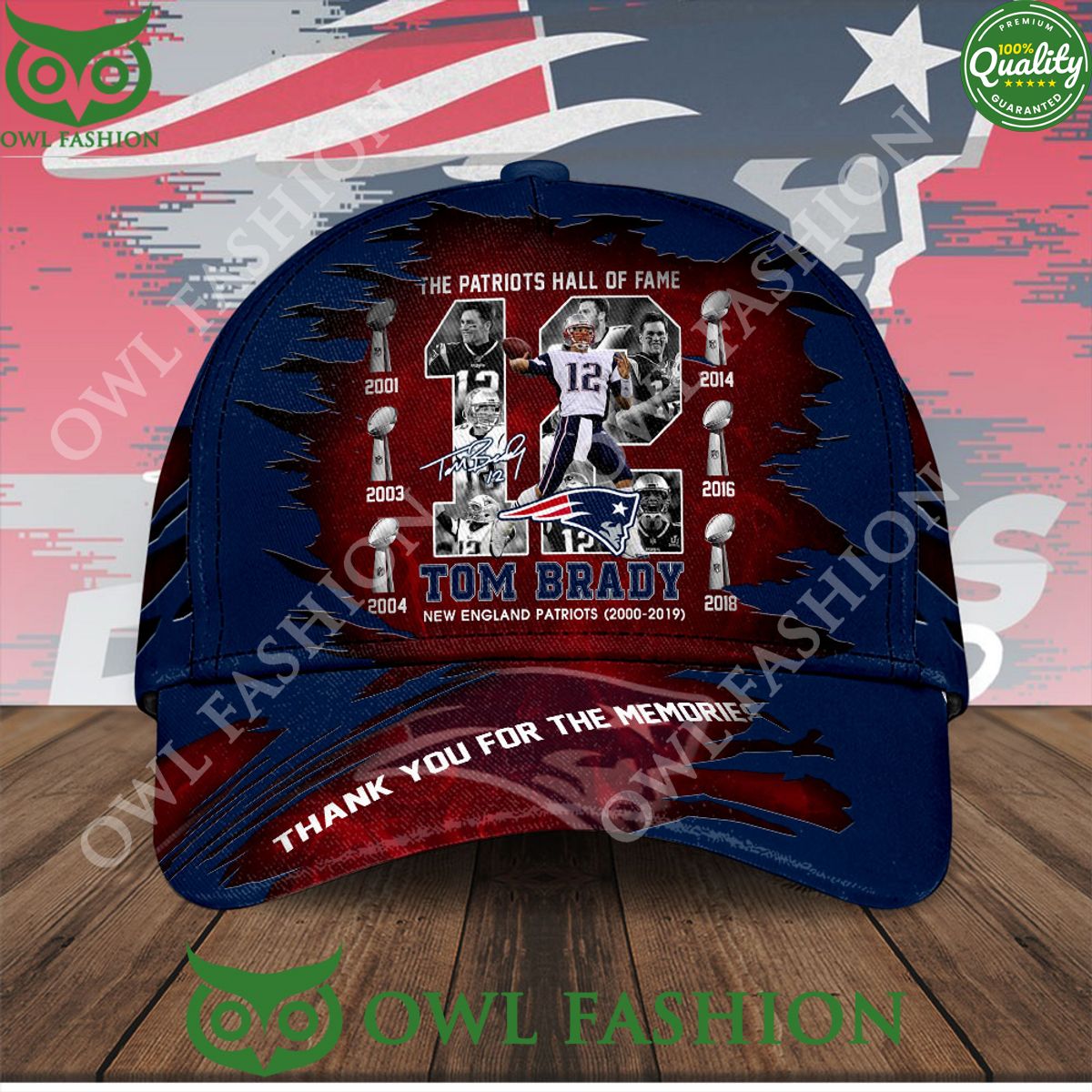 New England Patriots x Tom Brady Hall of Fame Classic Cap