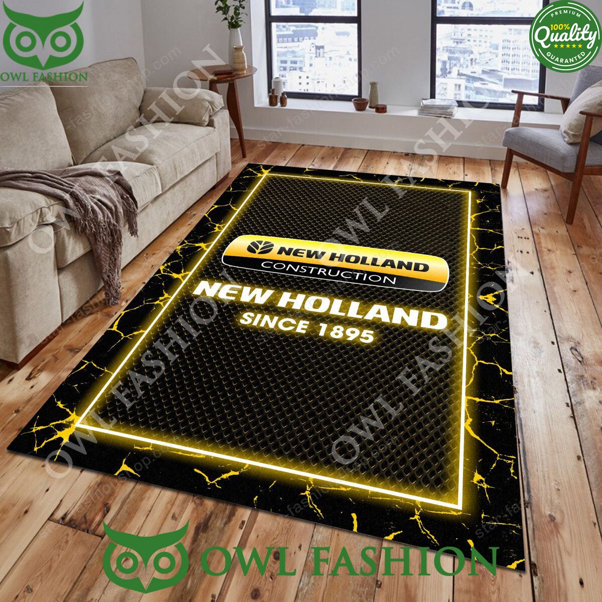 New Holland Construction American Rug Carpet Decor Living Room