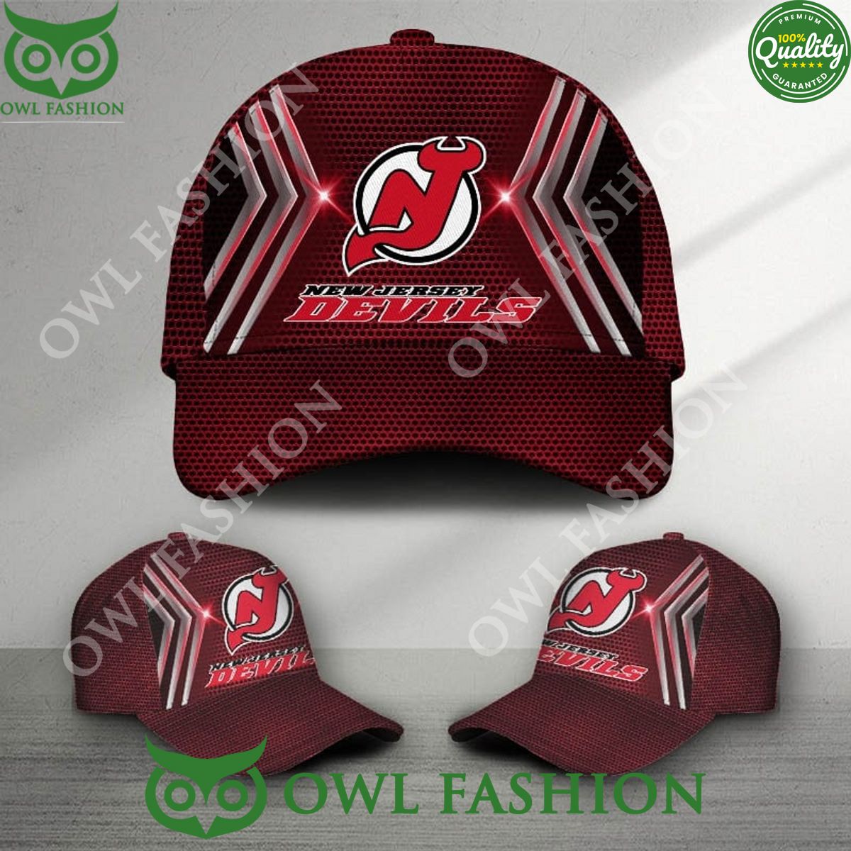 New Jersey Devils Printed NHL Ice Hockey Classic Cap