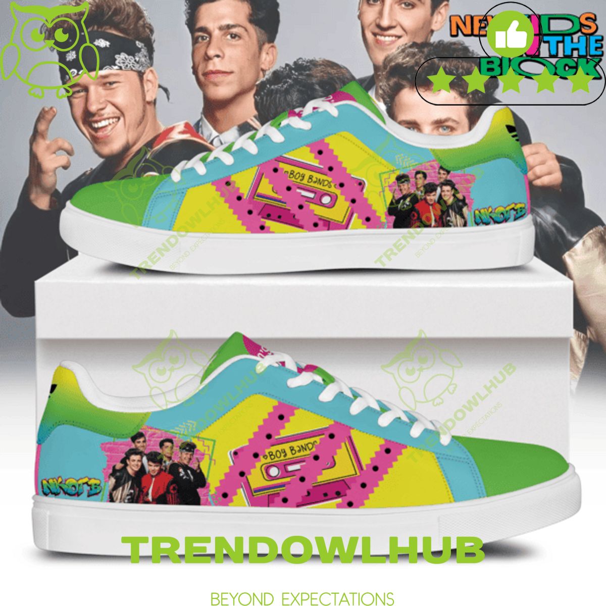 New kids on the Block Boy band Premium Stan smith Shoes