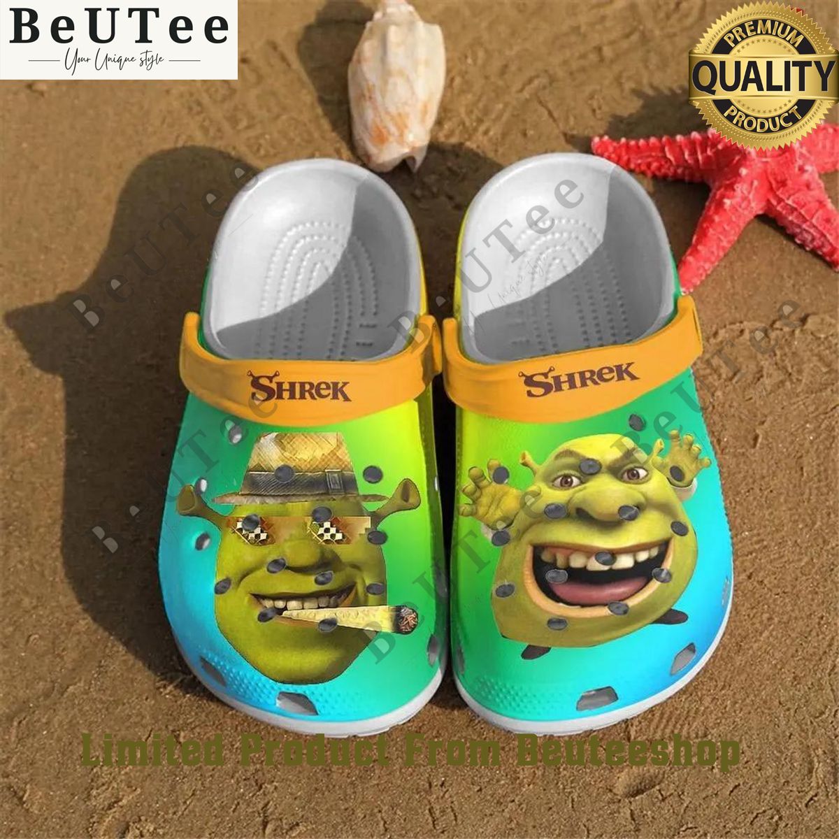 New Shrek Funny Crocs Crocband Shoes