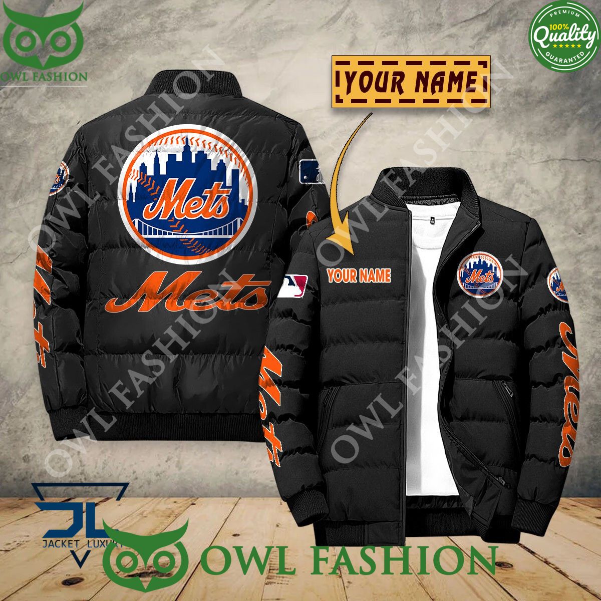 New York Mets Custom Name MLB Baseball Jacket Sport