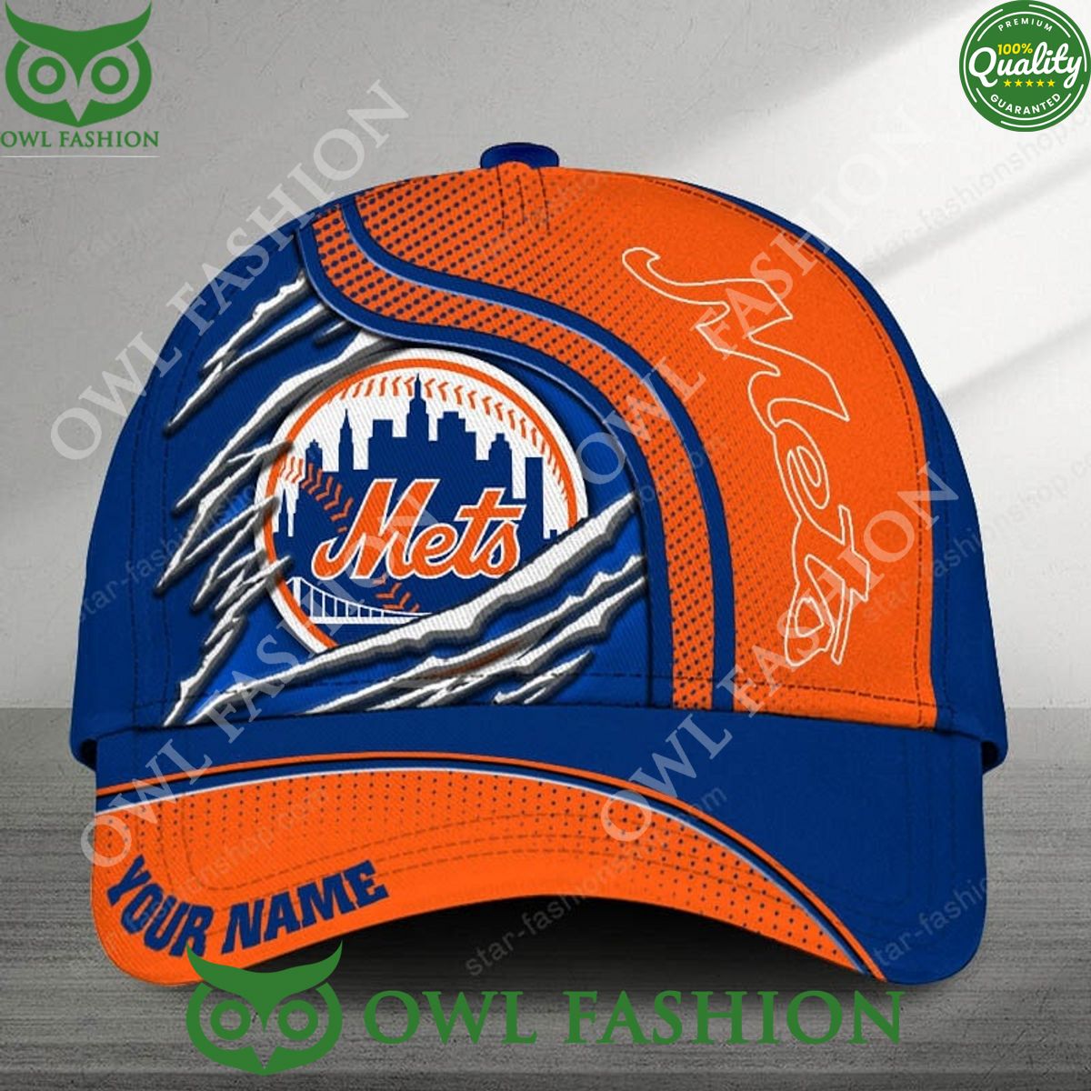 New York Mets MLB Custom Name Classic Cap