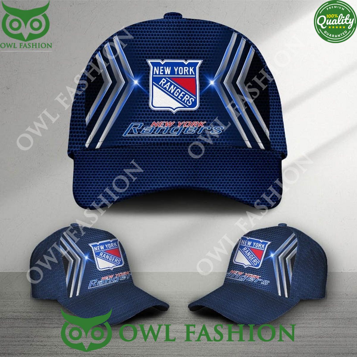 New York Rangers Printed NHL Ice Hockey Classic Cap