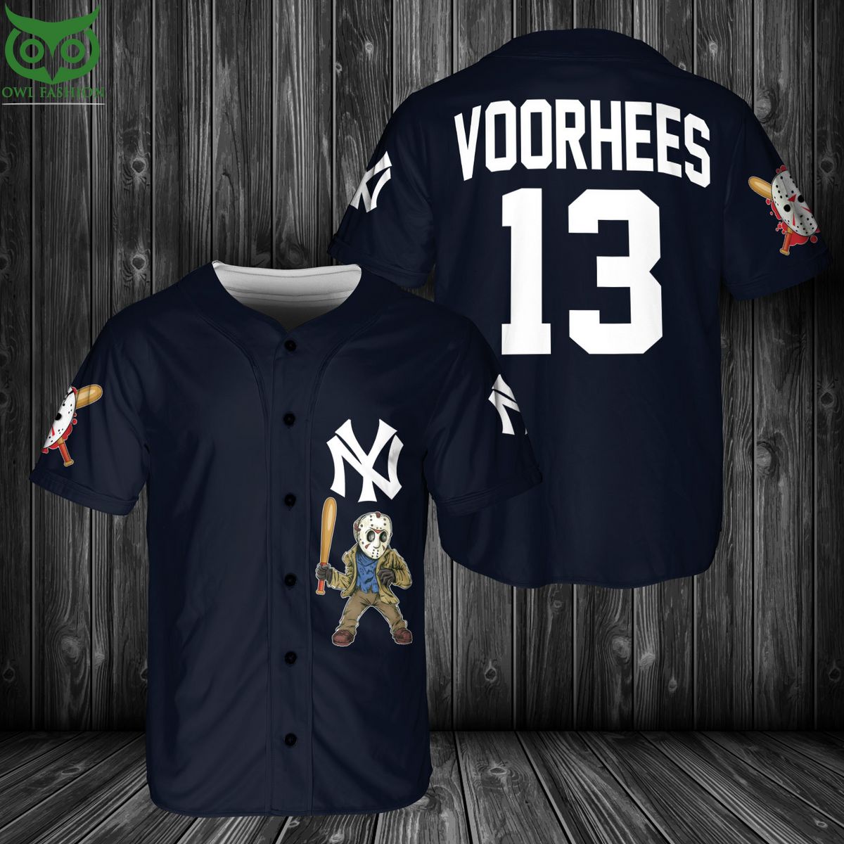 New York Yankees Jason Voorhees Baseball Jersey Shirt