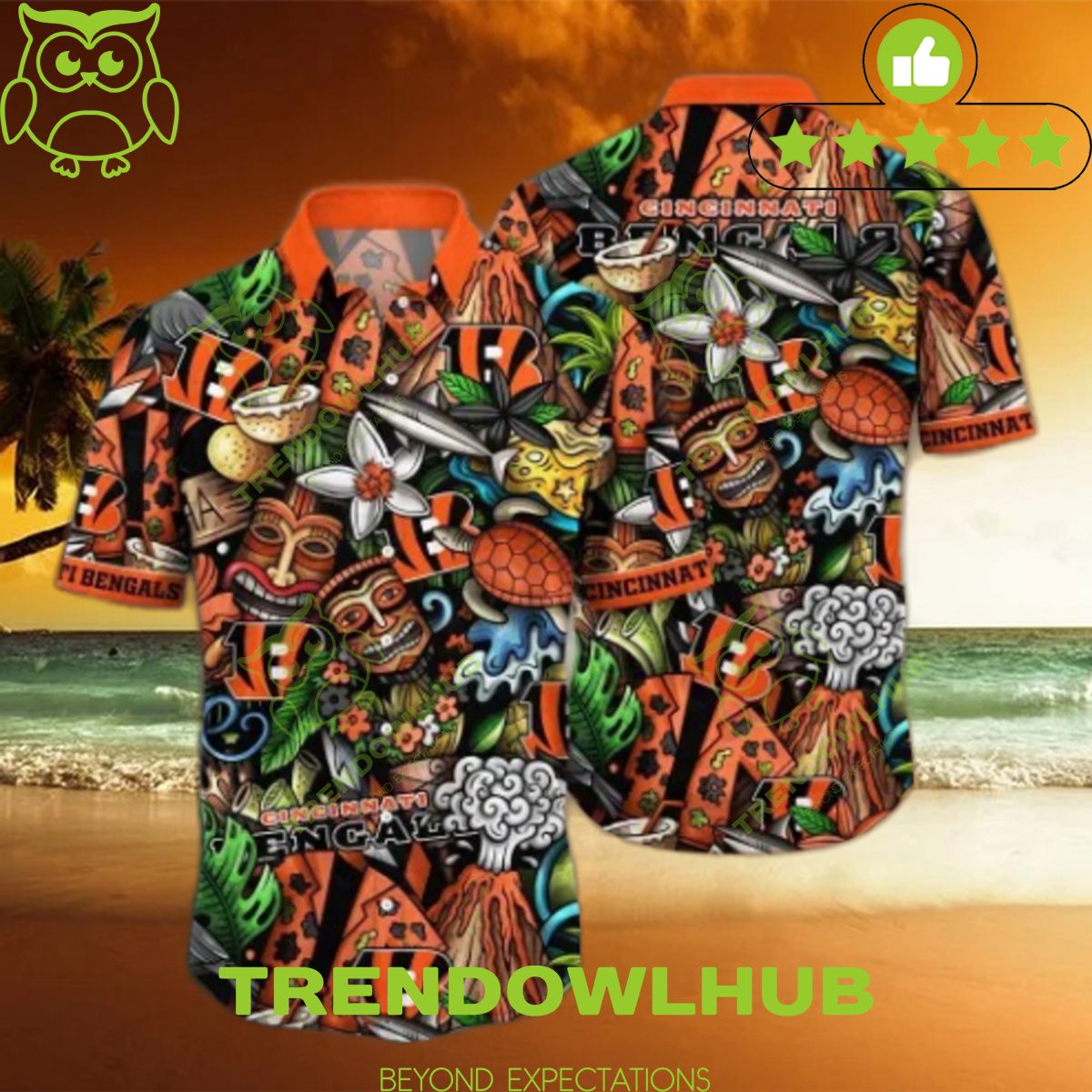 NFL Cincinnati Bengals Summer Flower Hawaiian Shirt