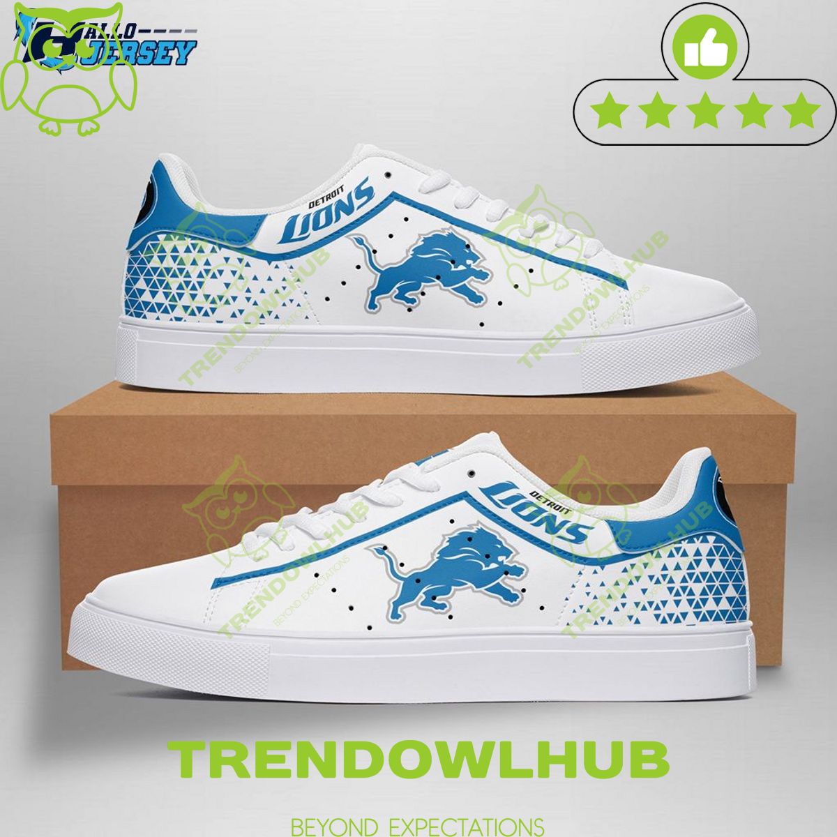 NFL Detroit Lions Footwear Gear Nice Gift Stan Smith Shoes