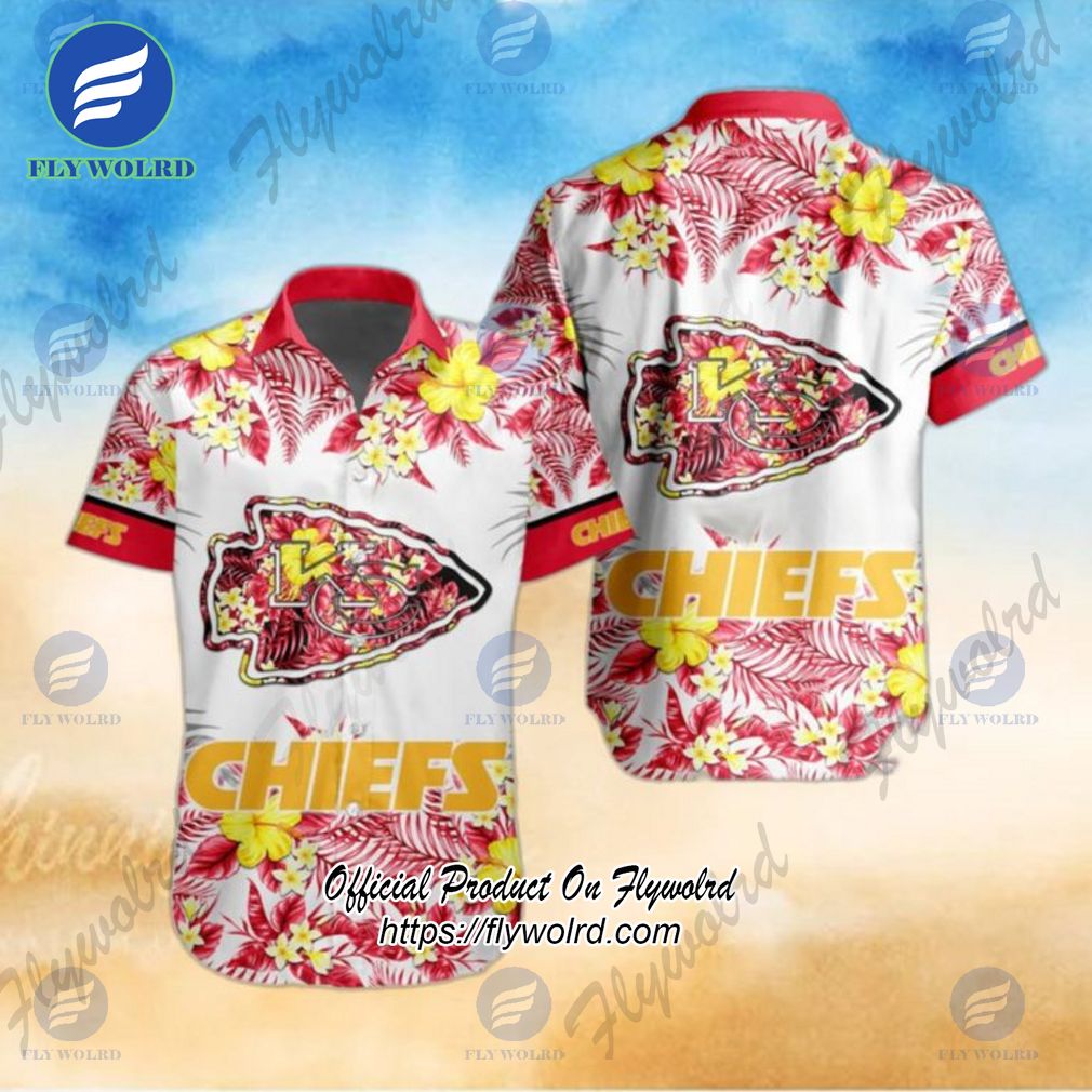 NFL Kansas City Chiefs Special Floral Tropical Team Spirit Hawaiian Shirt