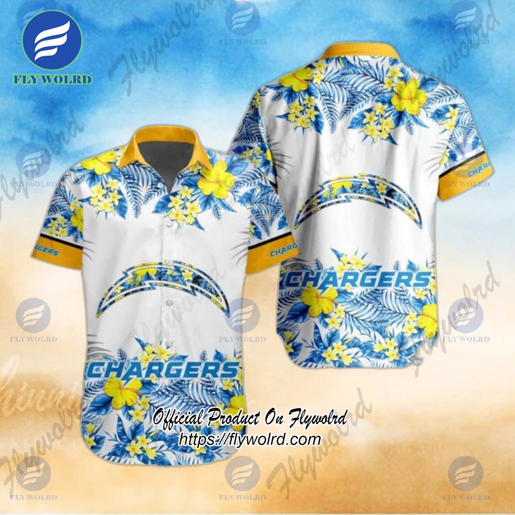 NFL Los Angeles Chargers Special Floral Tropical Team Spirit Hawaiian Shirt