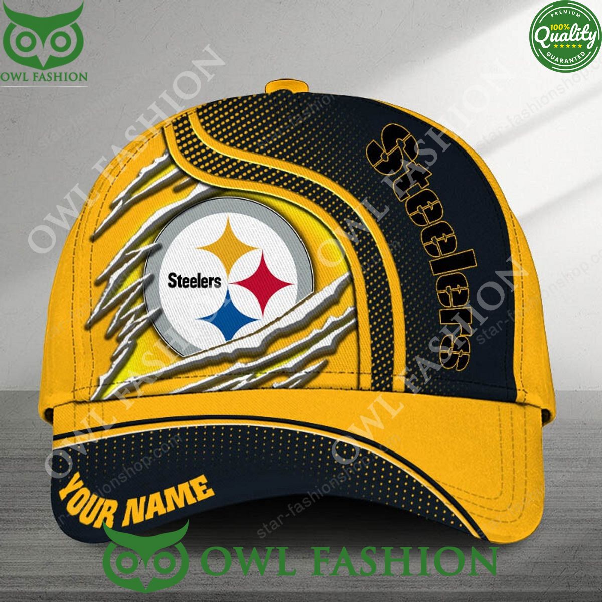 NFL Pittsburgh Steelers Personalized Printed Cap