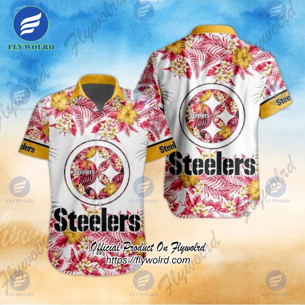 NFL Pittsburgh Steelers Special Floral Tropical Team Spirit Hawaiian Shirt