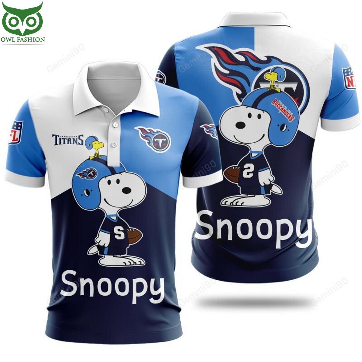 NFL Tennessee Titans Snoopy 3D Hoodie Tshirt Polo