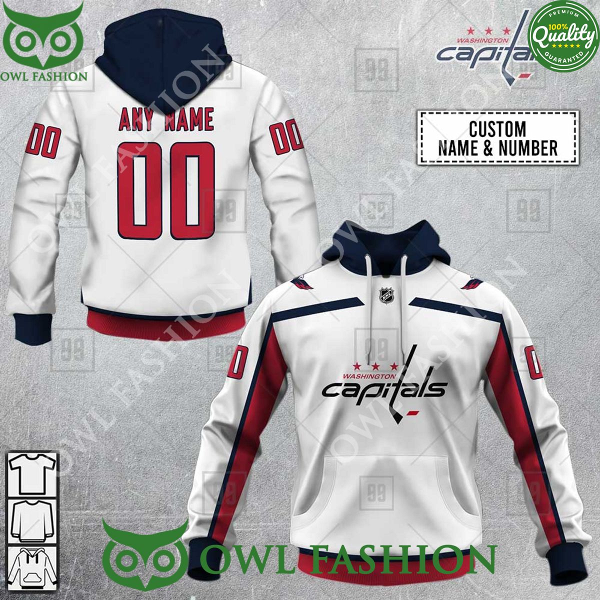NHL Washington Capitals Jersey Hoodie Personalized shirt