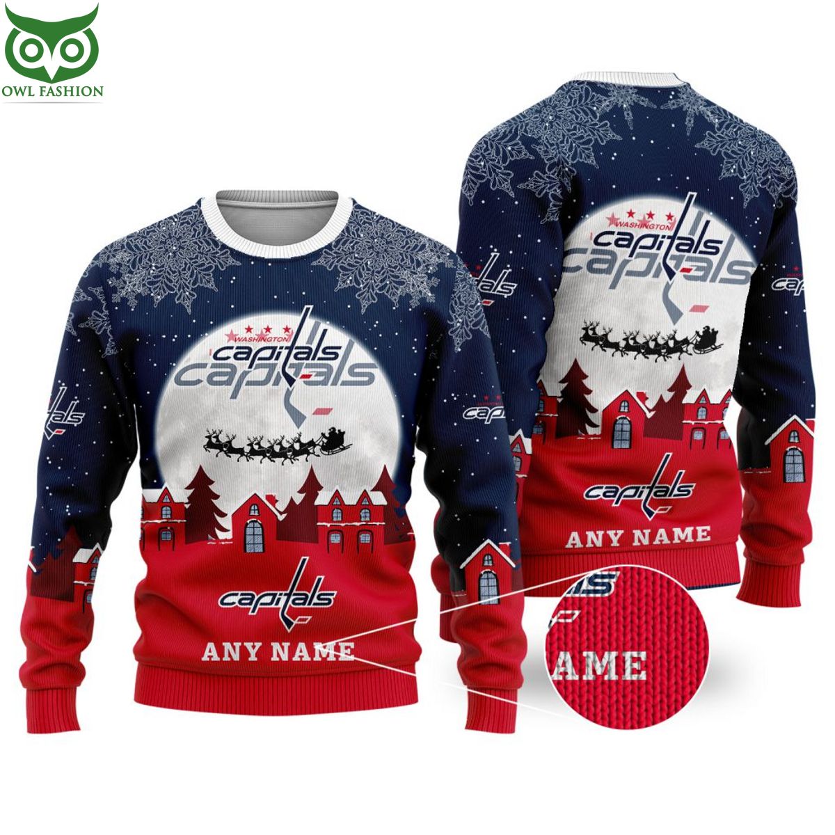 NHL Washington Capitals Special Custom Christmas Ugly Sweater
