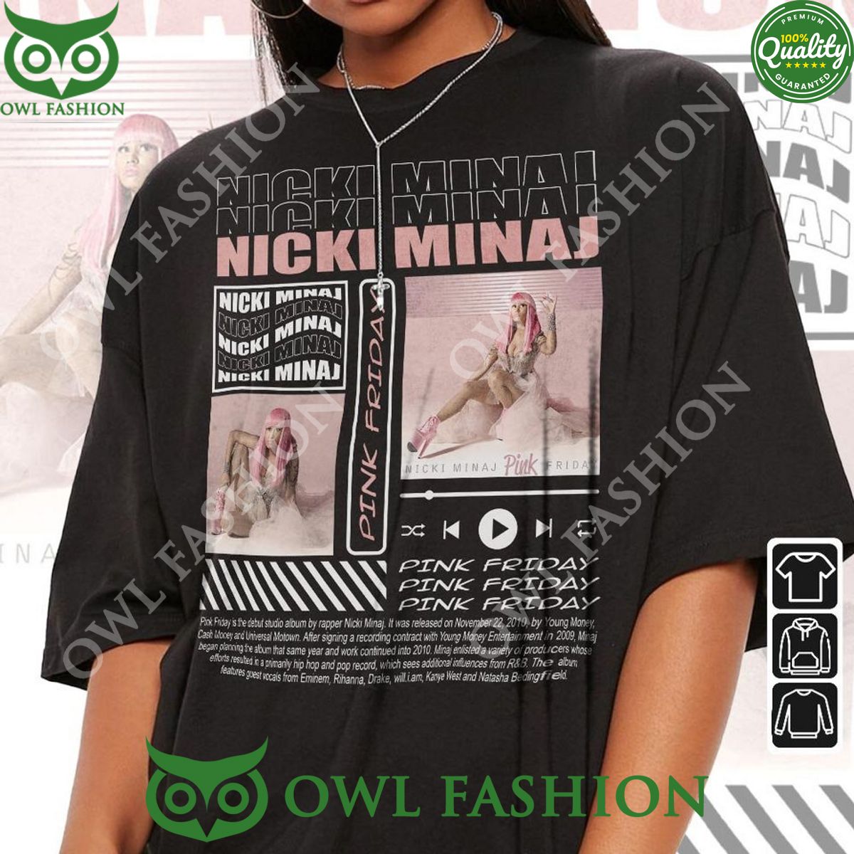 Nicki Minaj Rap Pink Friday Album t Shirt